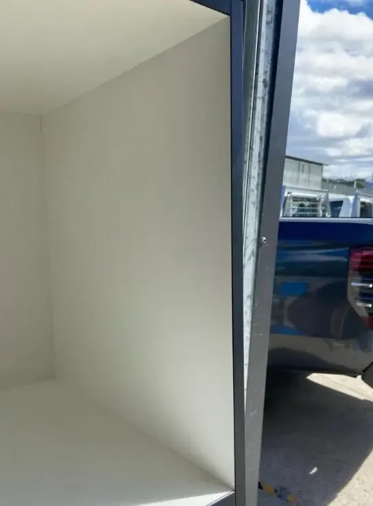 After: wall filled, sanded flush and colour matched